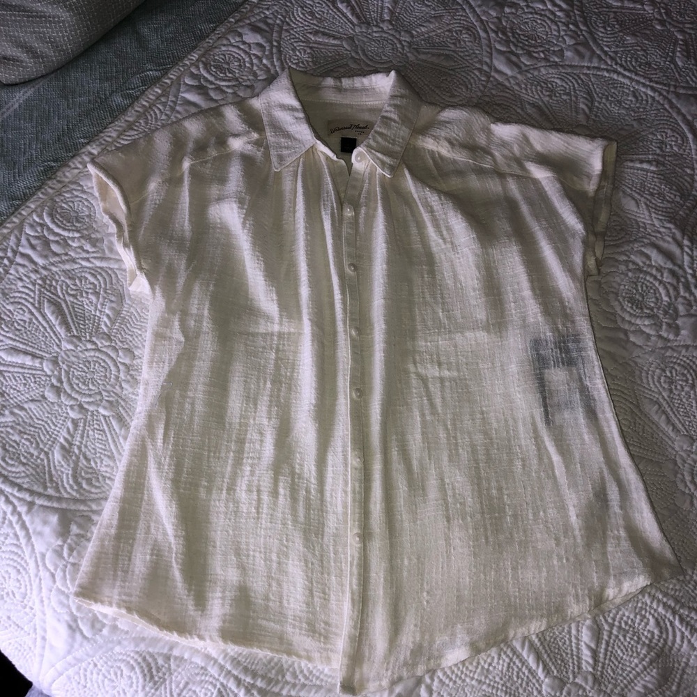 Off white button down